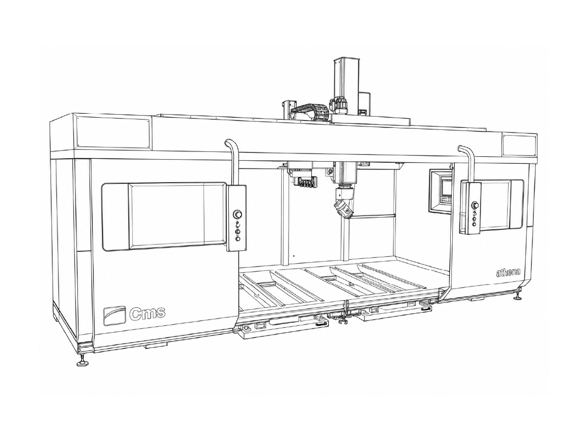 5-axis CNC machining center