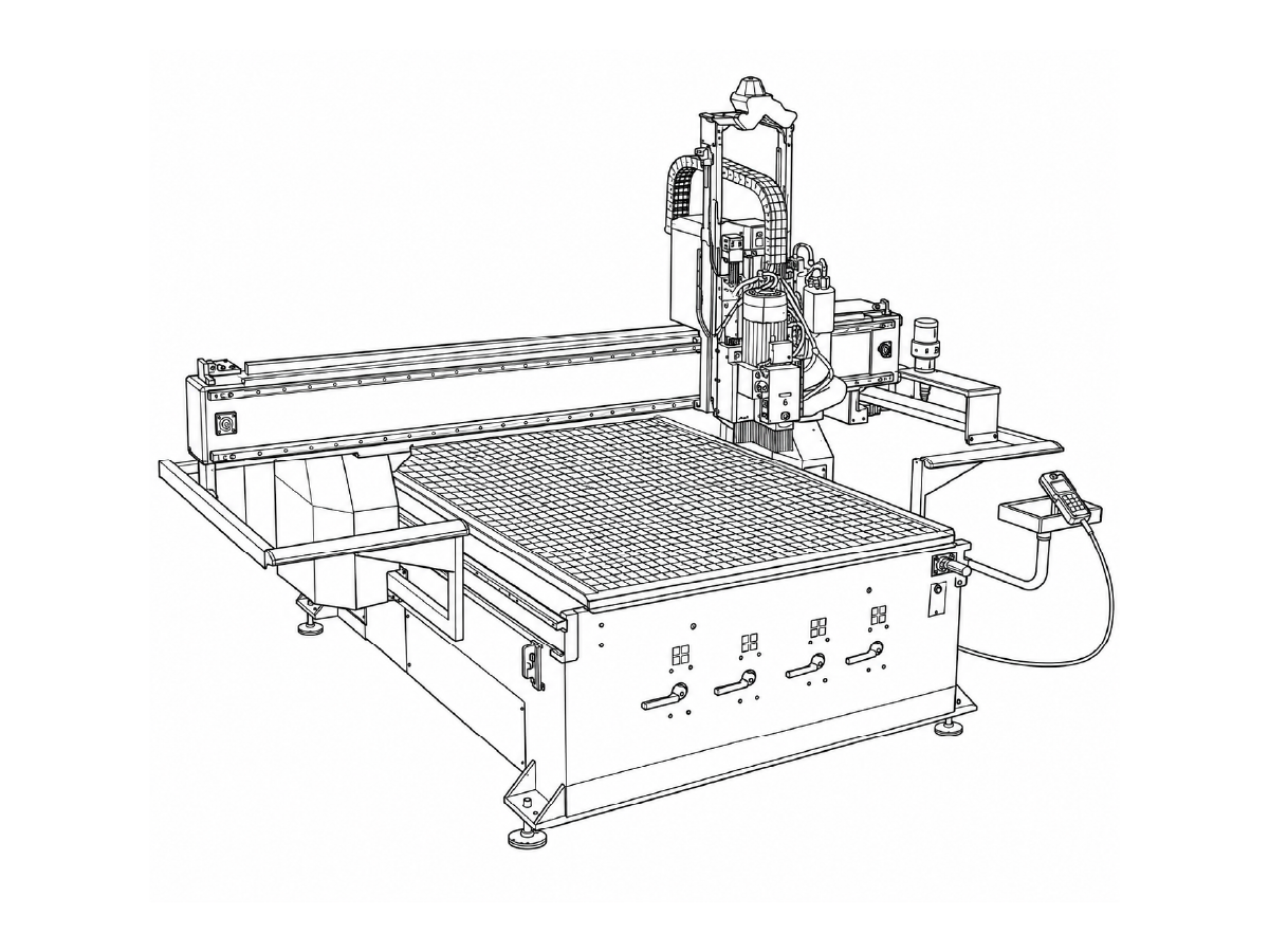 Large-format CNC router