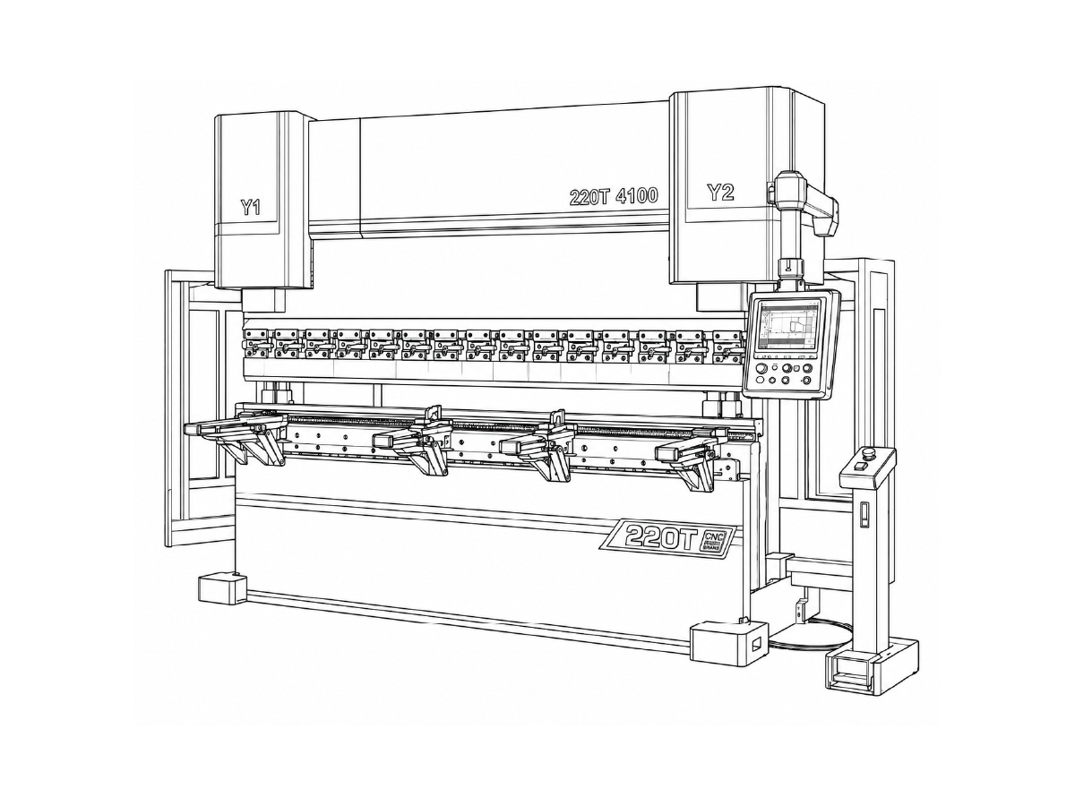 220-ton CNC press brake